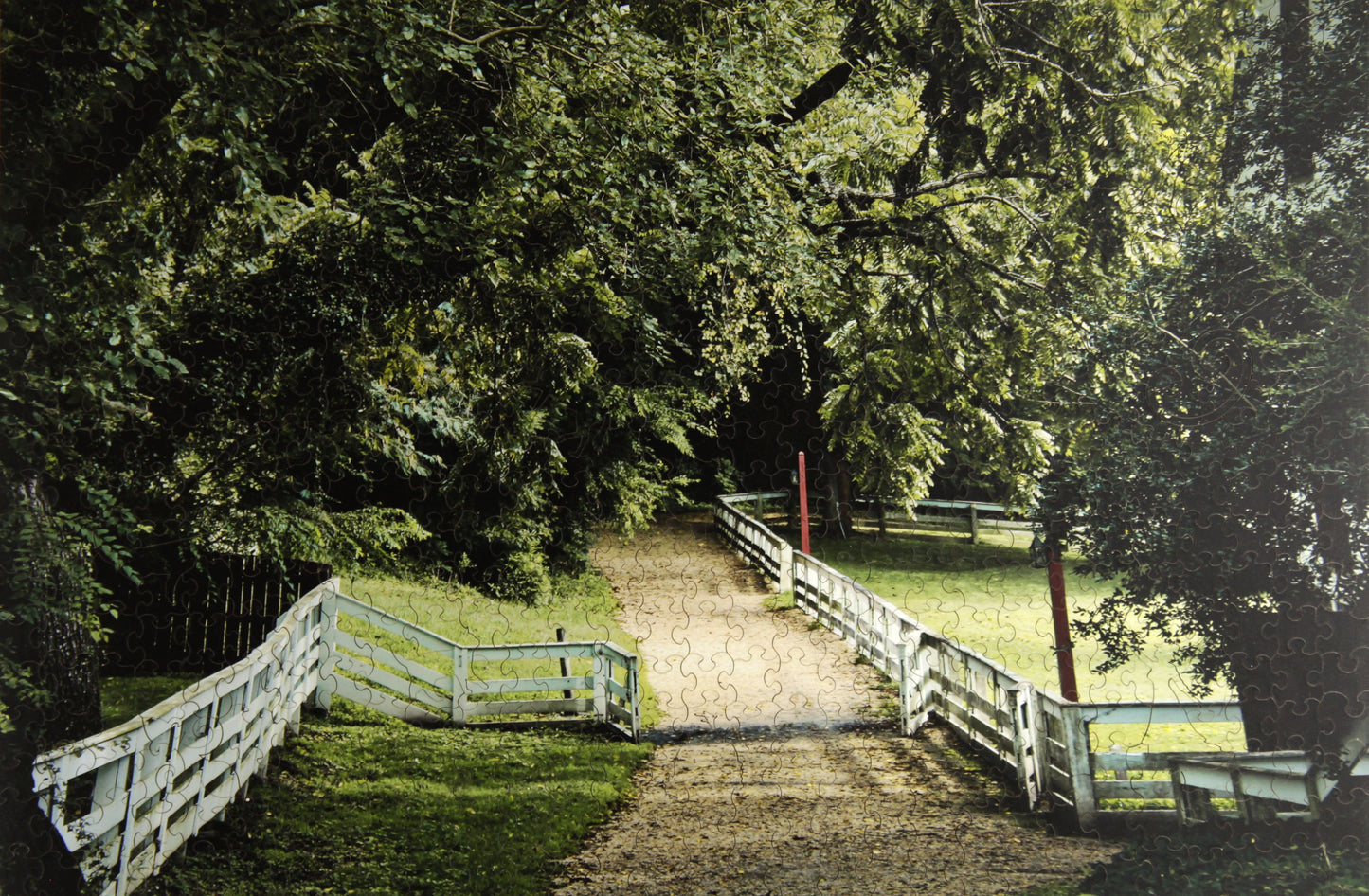 A Colonial Lane, wooden puzzle, 585 pcs