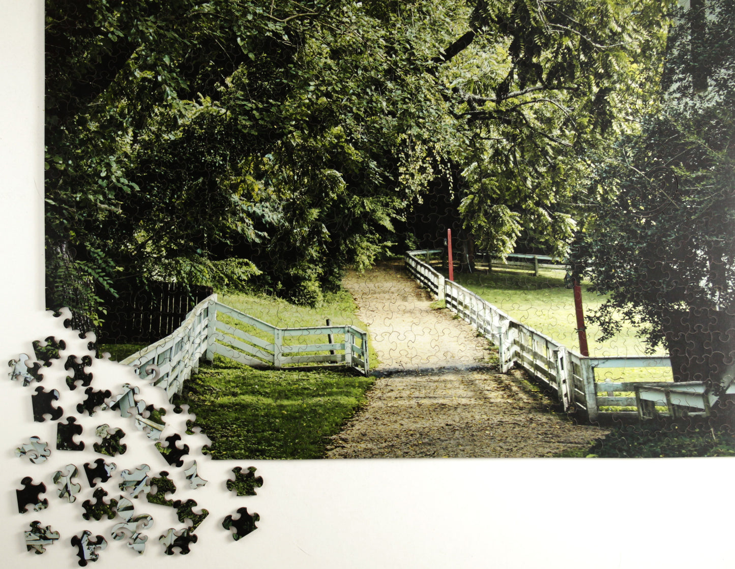 A Colonial Lane, wooden puzzle, 585 pcs