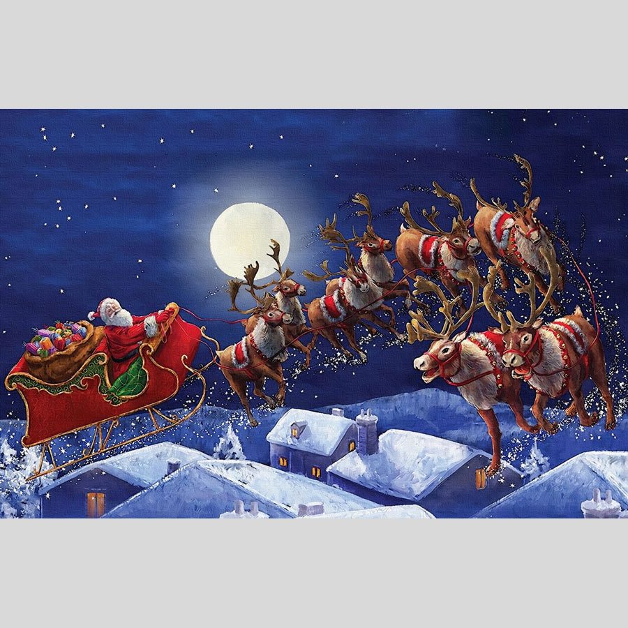 Santa's Sleigh, wooden puzzle, 461 pcs