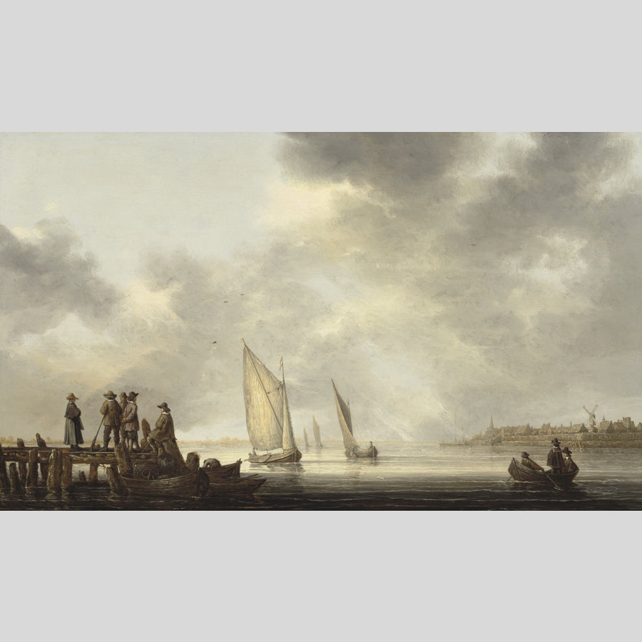 A Pier Overlooking Dordrecht, Cuyp, wooden puzzle, 513 pcs