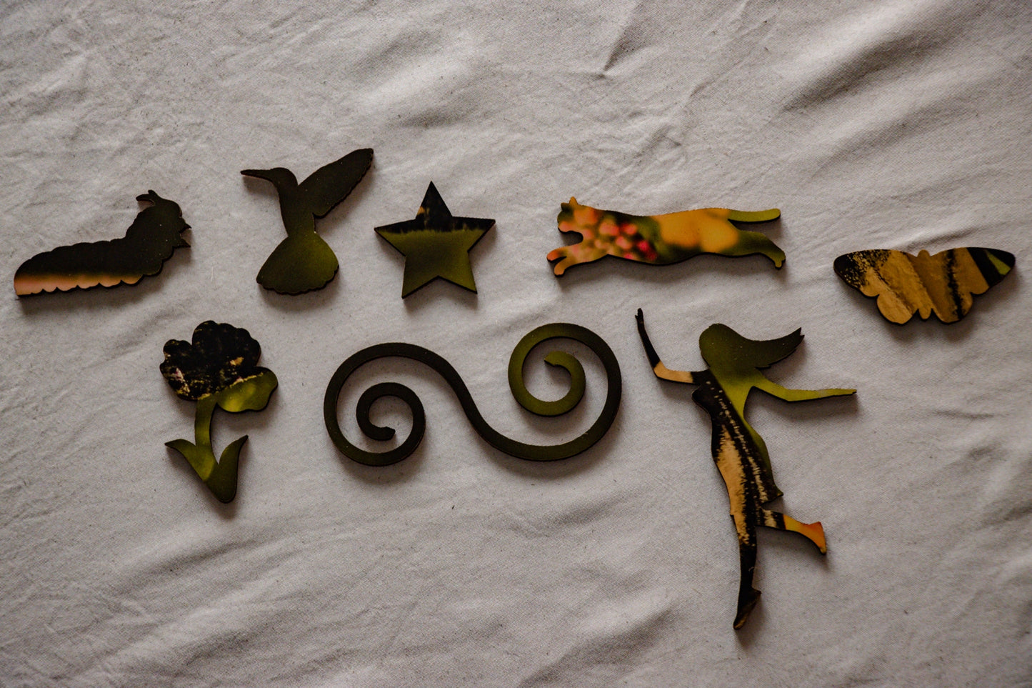 Yellow Butterfly, wooden puzzle, 328 pcs