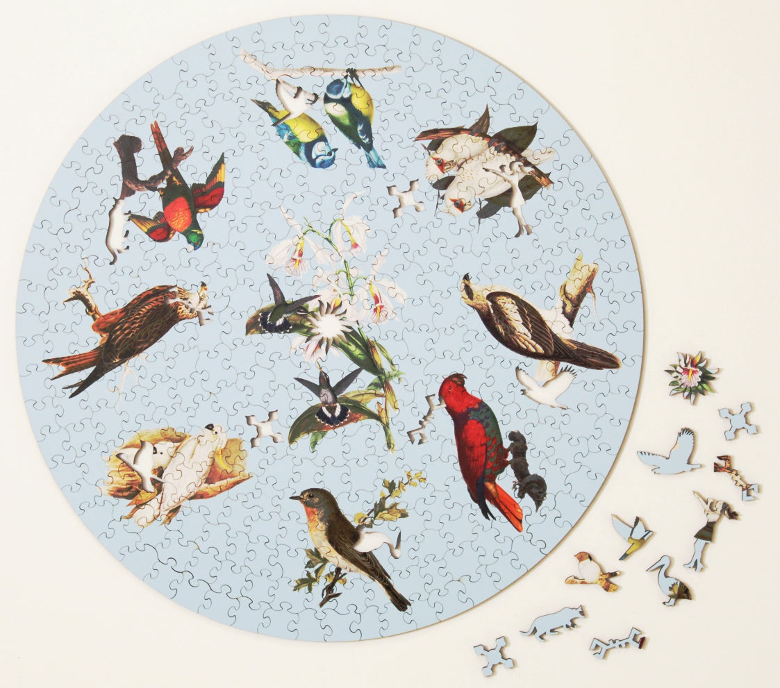 Birds, wooden puzzle, 360 pcs