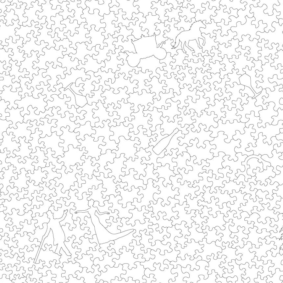 Custom Wooden Puzzle, Victorian Classic style pieces