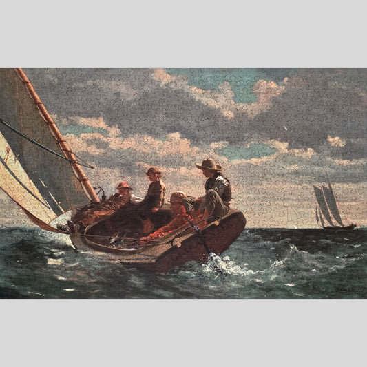 Breezing Up, Winslow Homer, wooden puzzle, 602 pcs