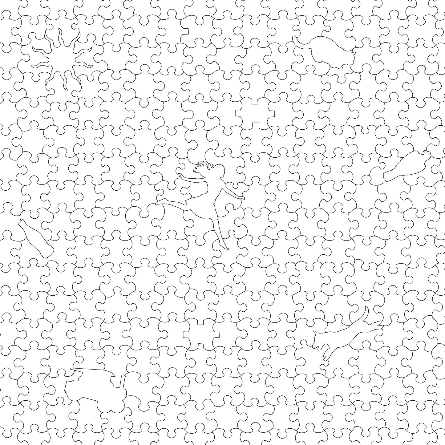 Custom Wooden Puzzle, Classic style pieces