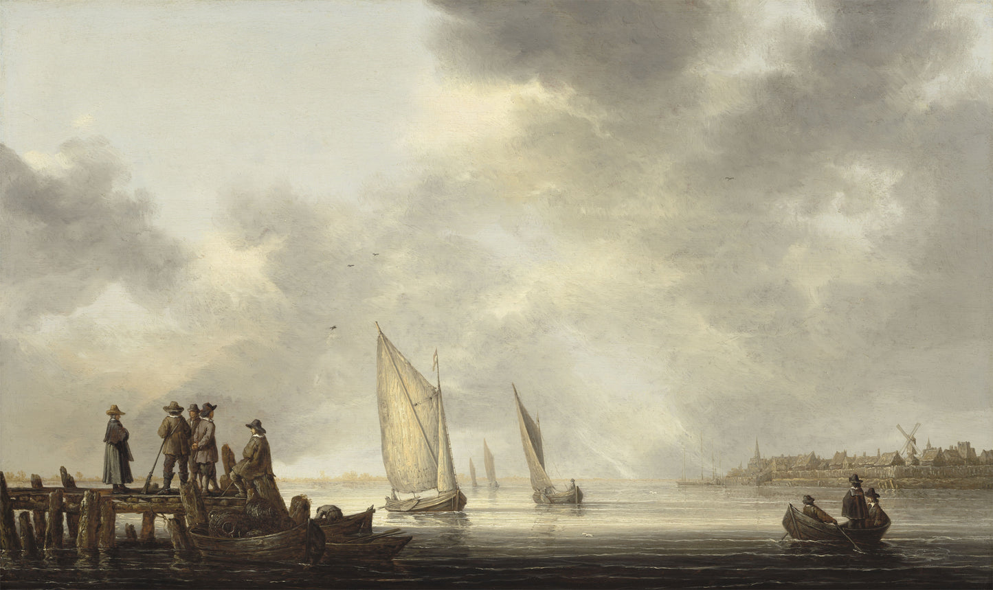 A Pier Overlooking Dordrecht, Cuyp, wooden puzzle, 513 pcs