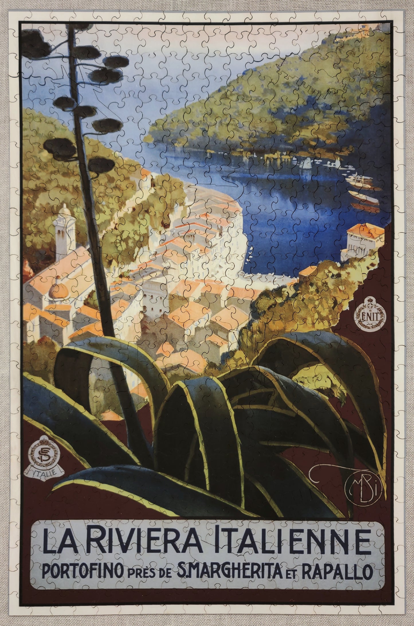 Italian Riviera, wooden puzzle, 494 pcs