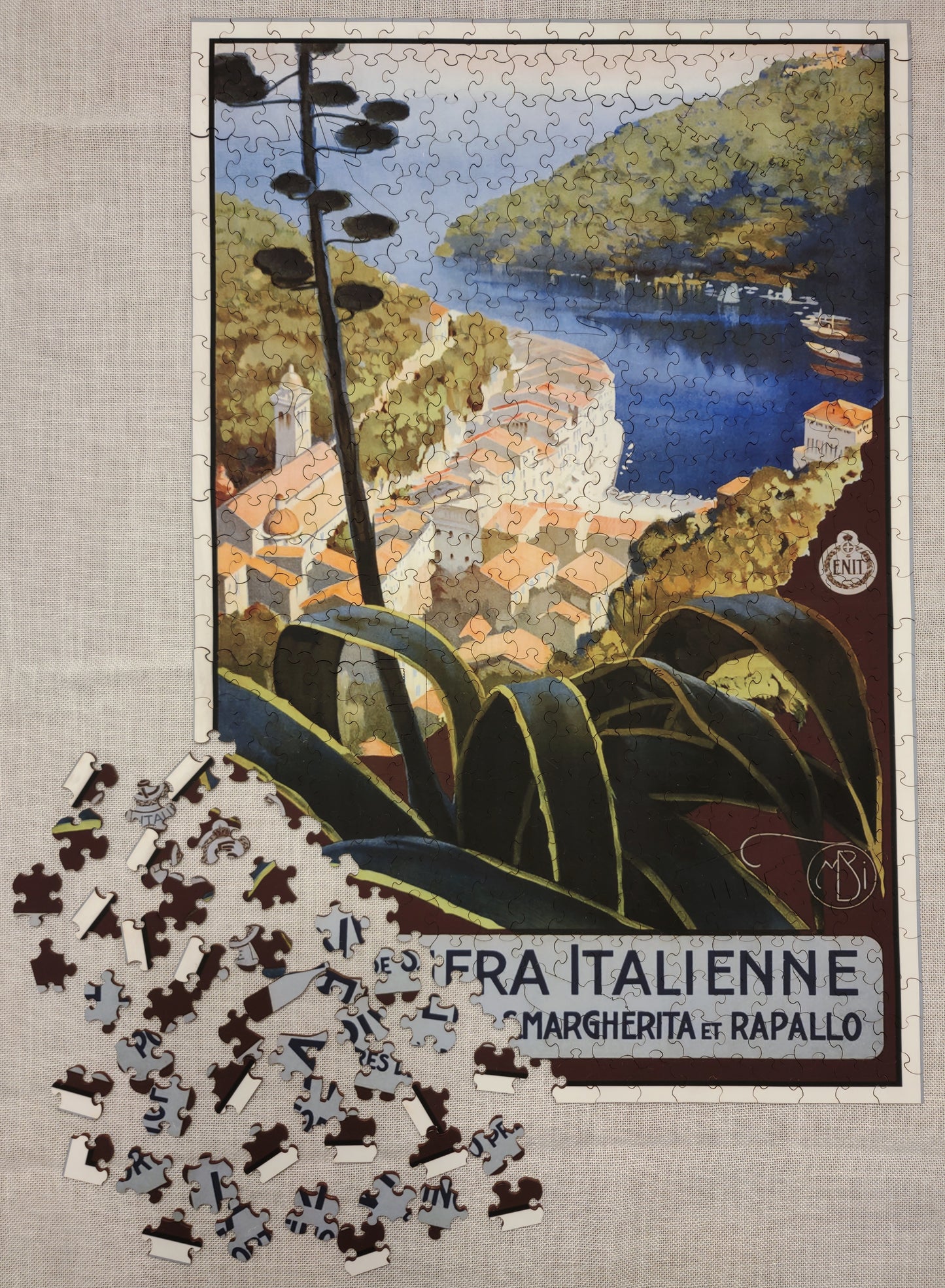 Italian Riviera, wooden puzzle, 494 pcs