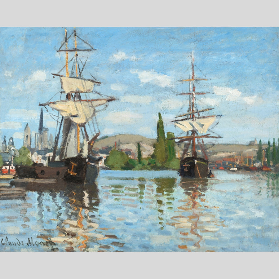 Ships Riding on the Seine, Monet, wooden puzzle, 457 pcs