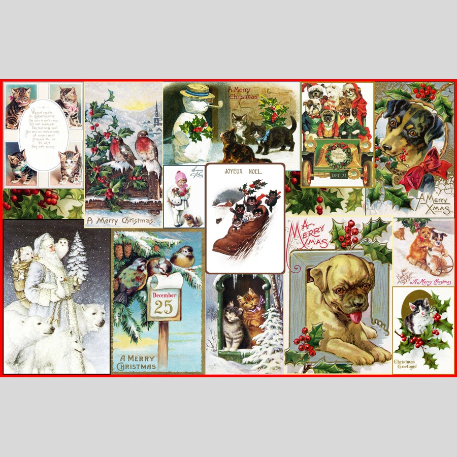 Victorian Christmas Friends, wooden puzzle, 510 pcs