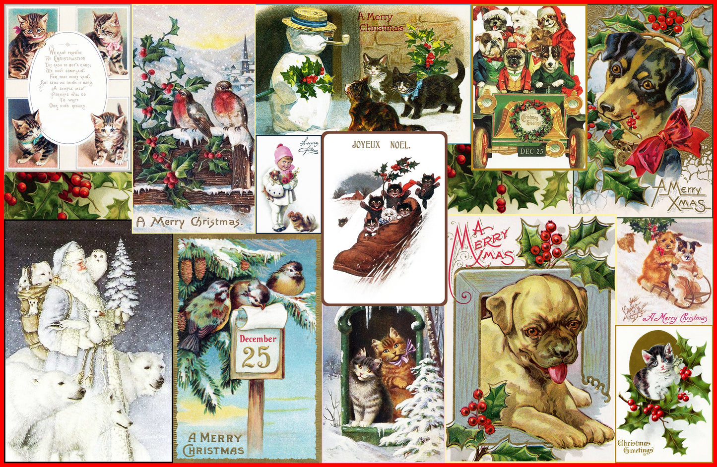 Victorian Christmas Friends, wooden puzzle, 510 pcs
