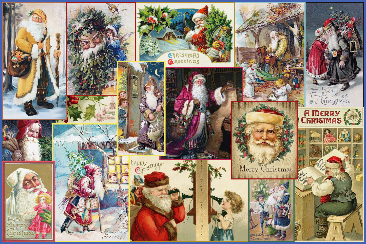 Old Saint Nick, wooden puzzle, 609 pcs