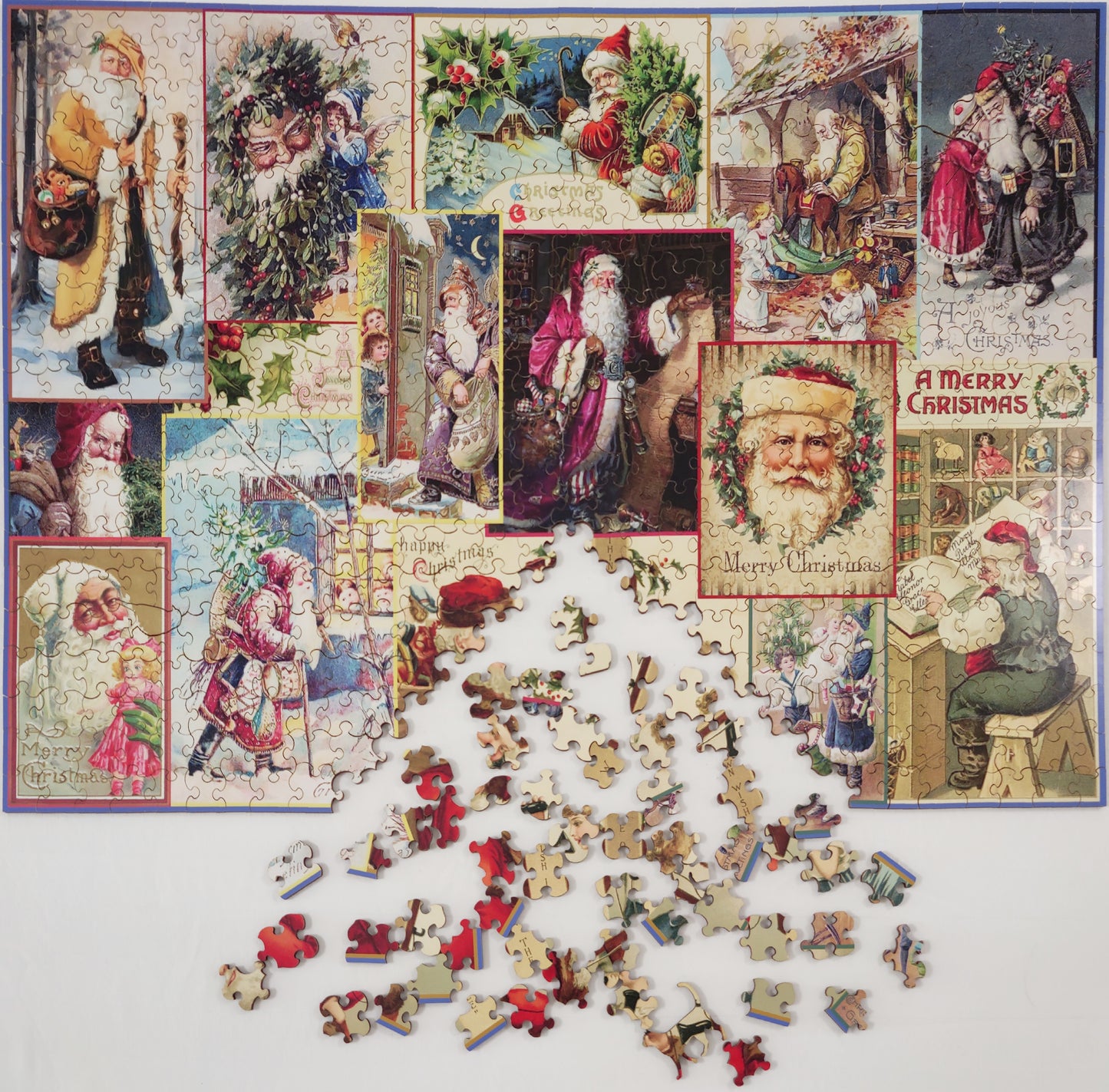 Old Saint Nick, wooden puzzle, 609 pcs